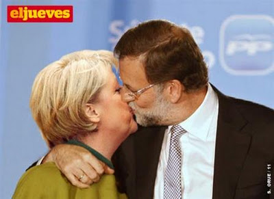 **El Debate Decisivo', lo más visto del año en TV con 9,2 millones de espectadores (48.2%)** Rajoy_beso_merkel